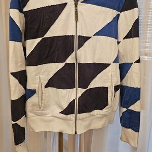 LA.M.B. Geometric Patterned Zip-Up Jacket Y2K